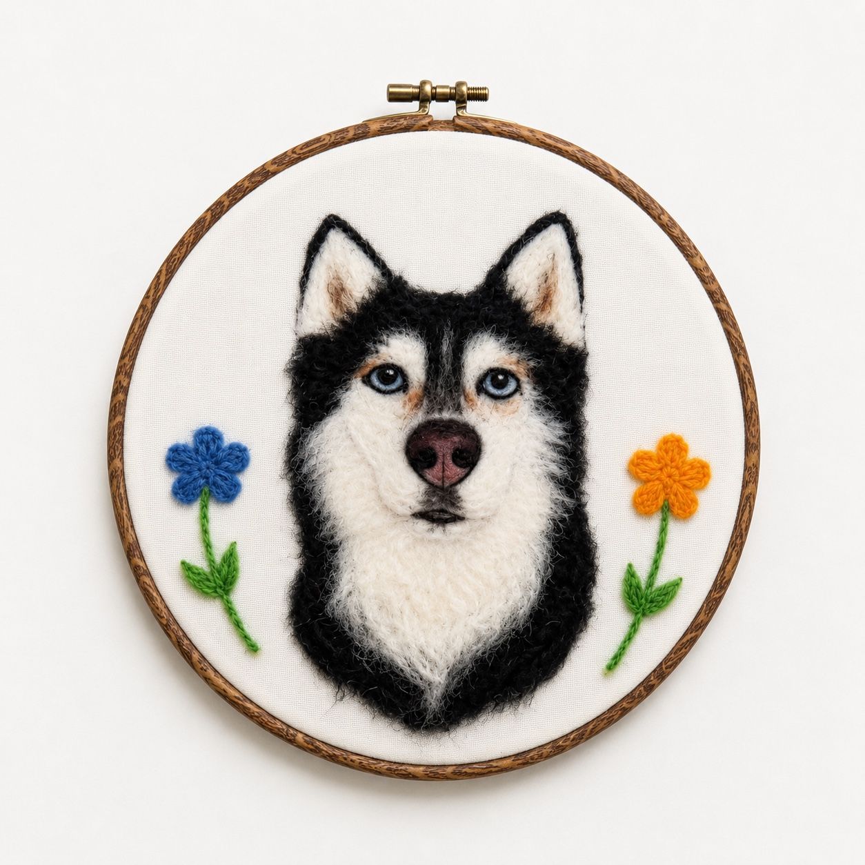 Custom Wool Felt Pet Portrait - Embroidered Wool Art, Pet Memorial - Image 17