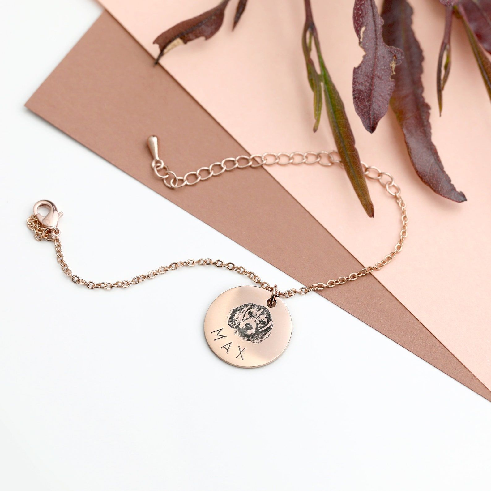 Personalized Pet Portrait Name Bracelet - Image 5