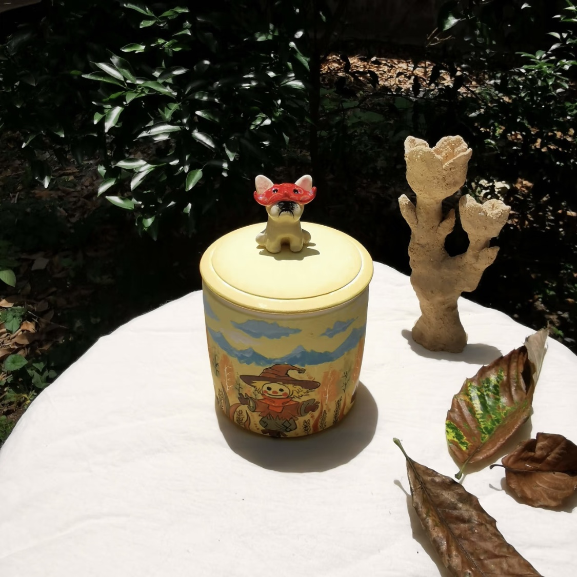 Handmade Pet Urn for Ashes – Ceramic Keepsake Urns with 3D Pet Figurine Lid, Personalized Dog or Cat Memorial Jar - Image 8