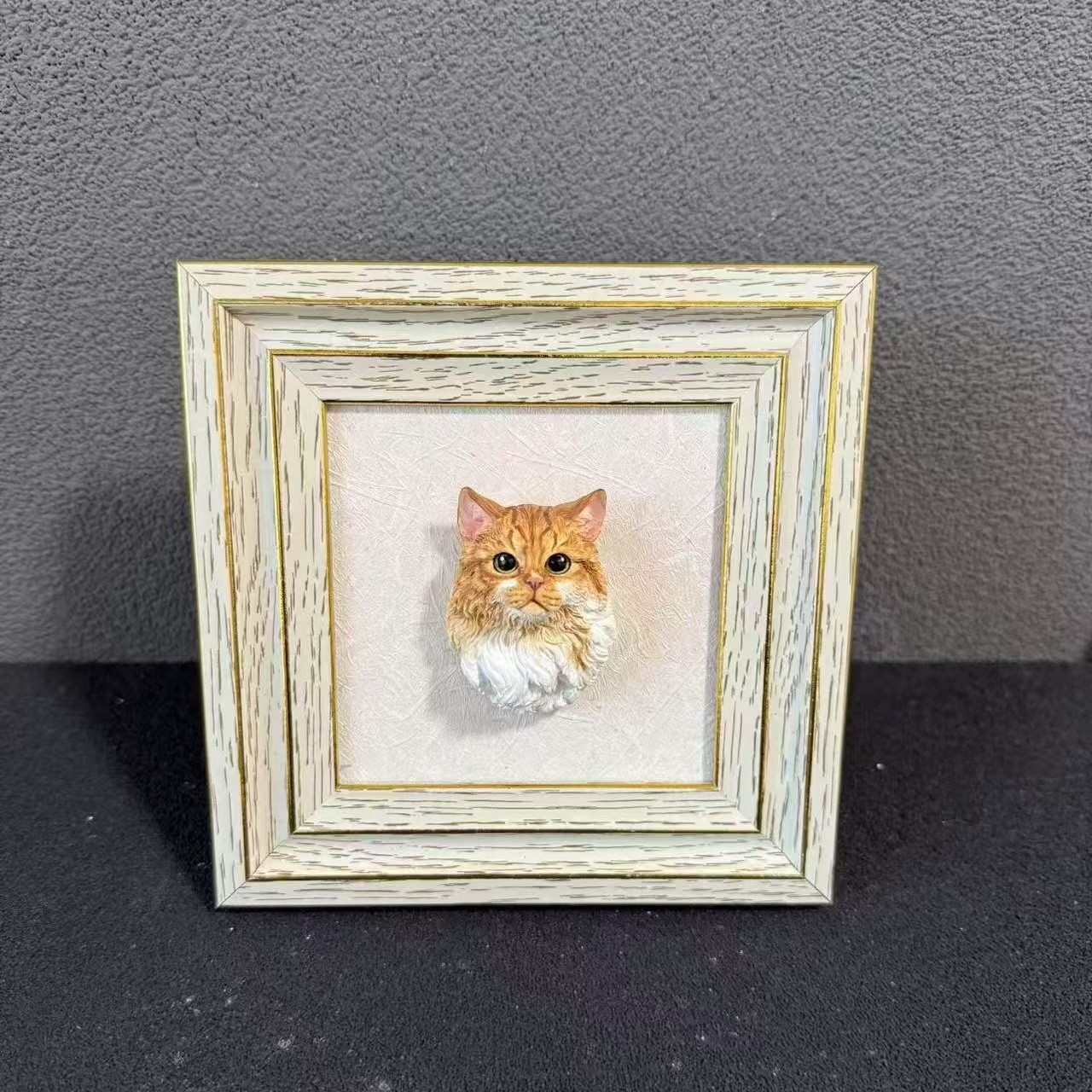 Personalized Plaster Pet Figurine with Magnet - Custom Cat or Dog Memorial Keepsake - Image 13