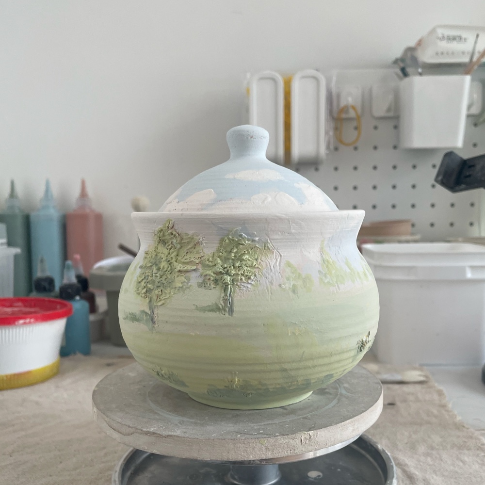 Handcrafted Ceramic Pet Photo Urn - Personalized Pet Memorial (12oz) - Image 9
