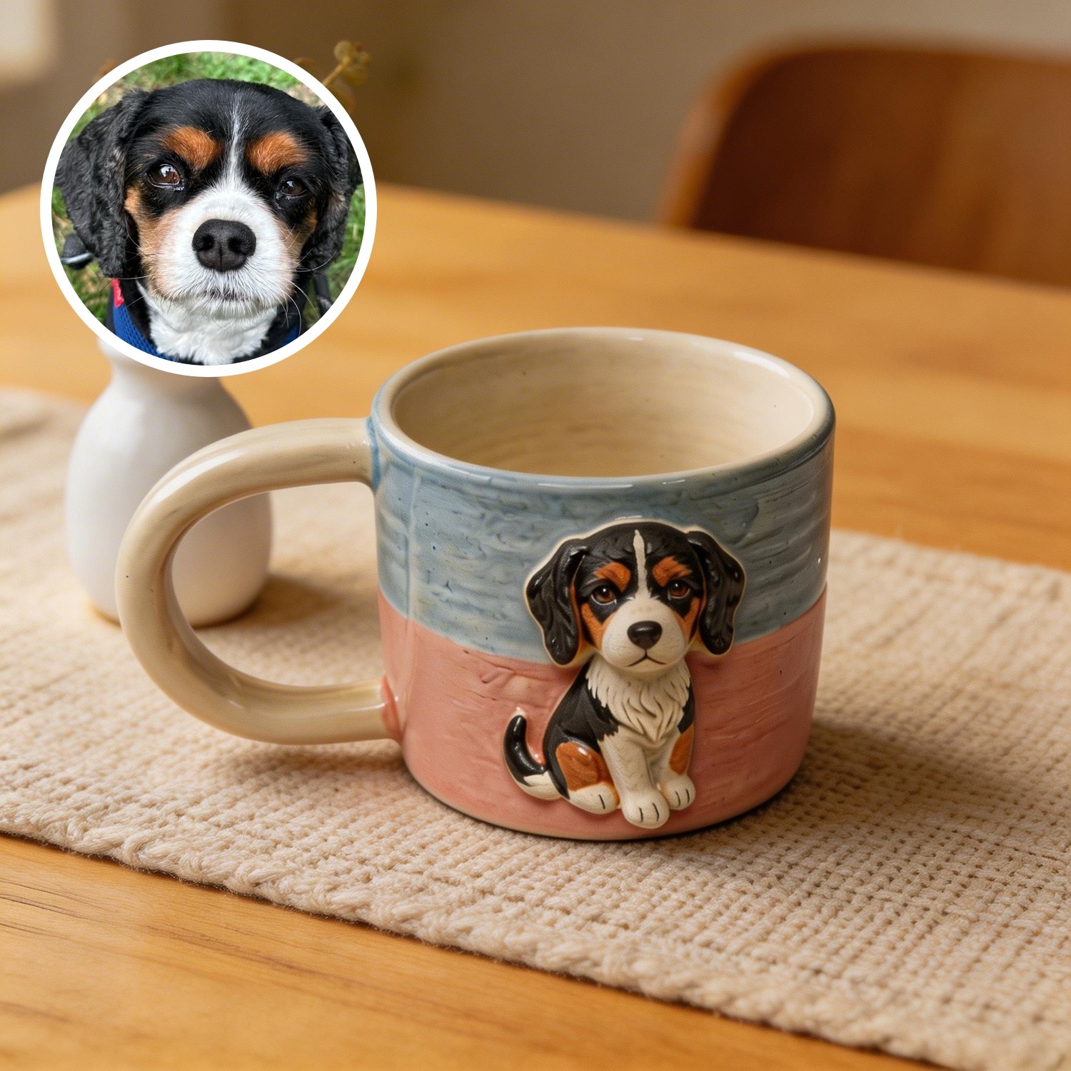 Custom Full-Body 3D Pet Portrait Mug - Personalized Ceramic Pet Gift - Image 4