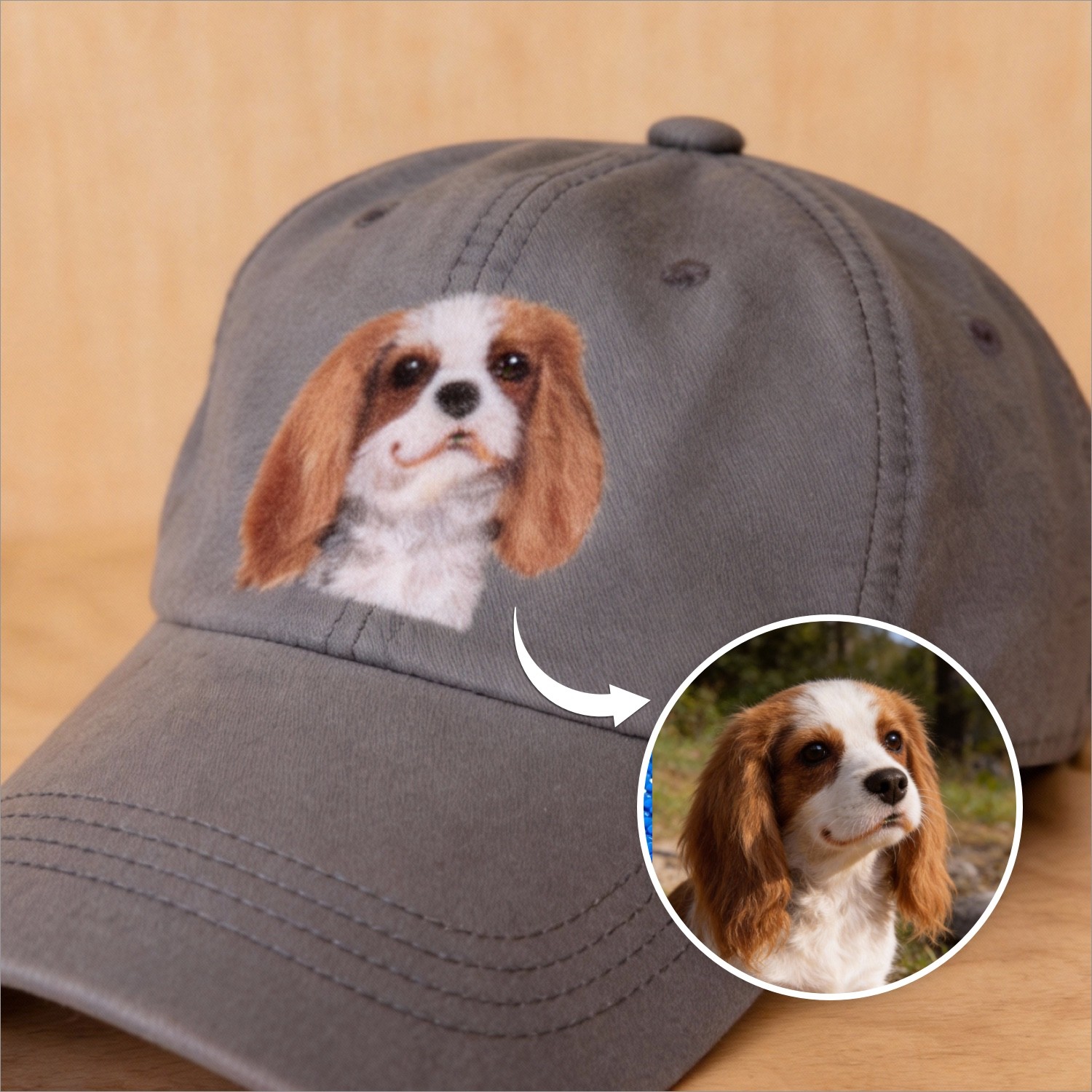 Personalized Pet Portrait Baseball Cap - Image 3