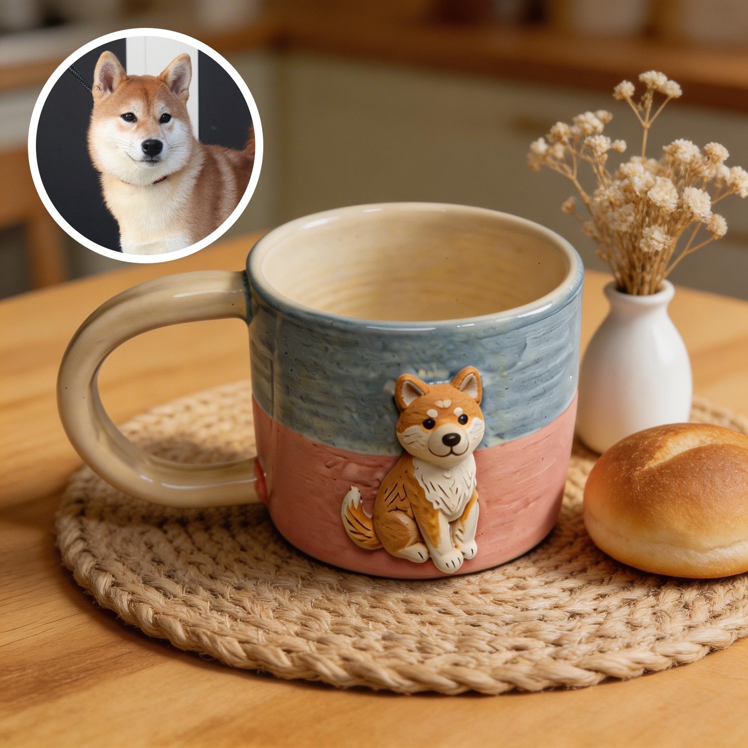 Custom Full-Body 3D Pet Portrait Mug - Personalized Ceramic Pet Gift - Image 5