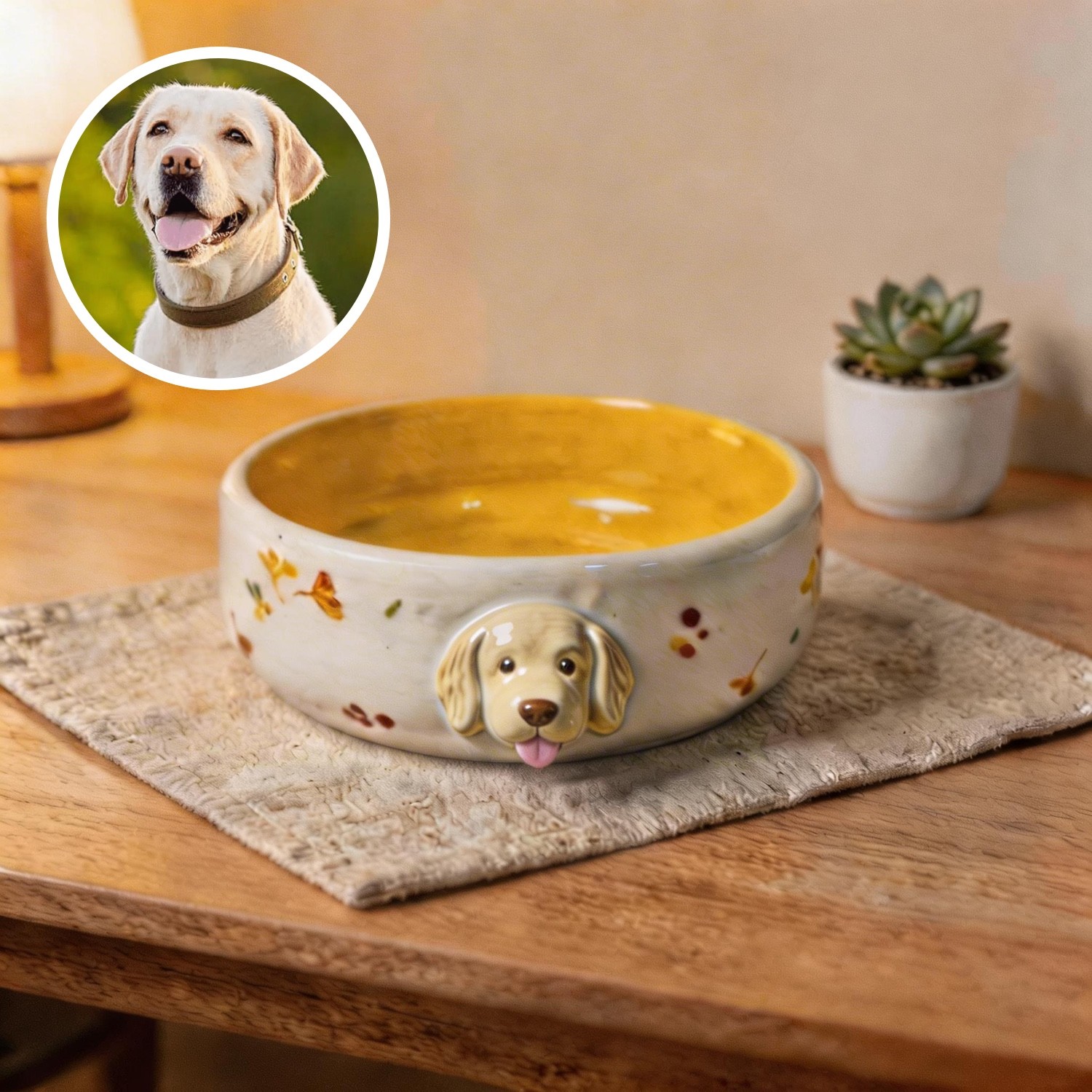 Custom Pet Bowl with 3D Pet Head – Personalized Dog & Cat Feeding Bowl - Image 3