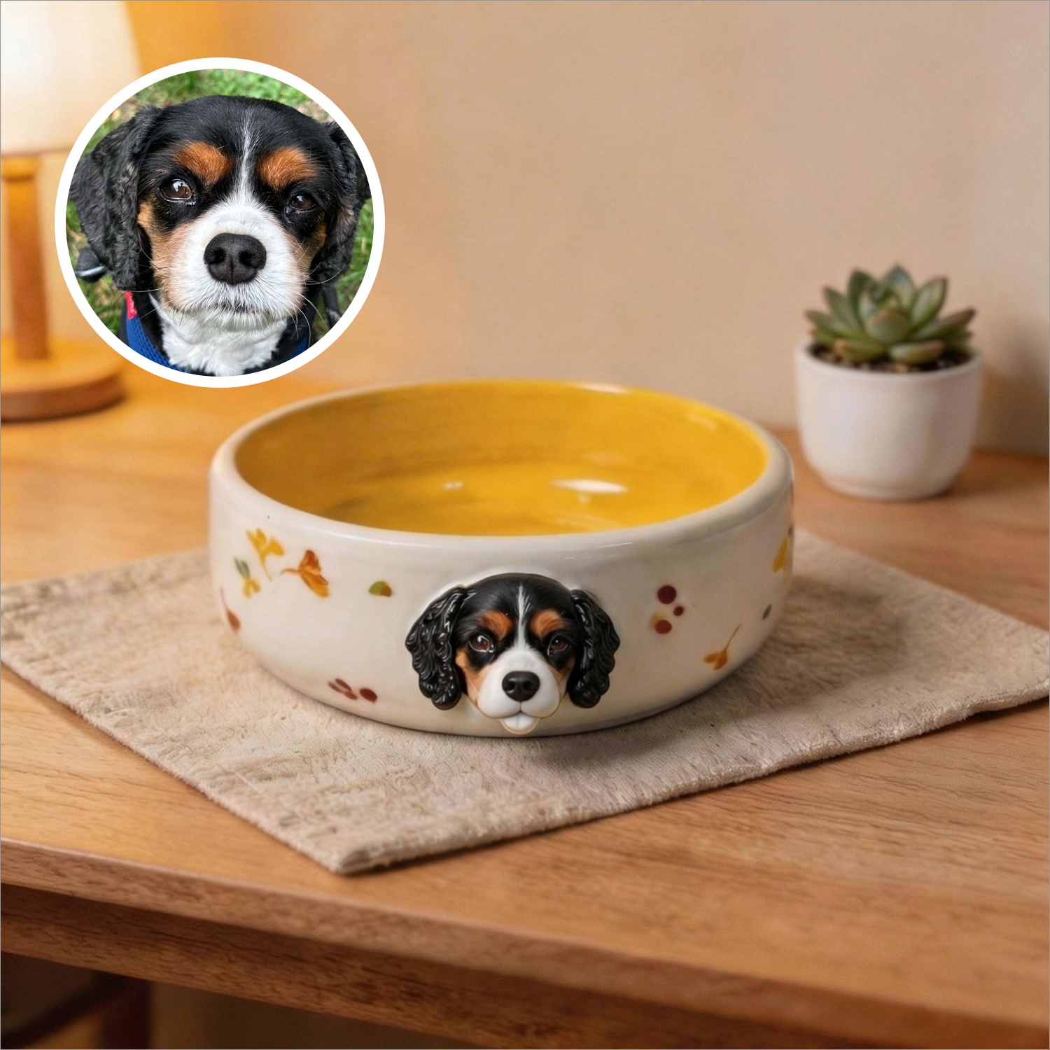 Custom Pet Bowl with 3D Pet Head – Personalized Dog & Cat Feeding Bowl - Image 2