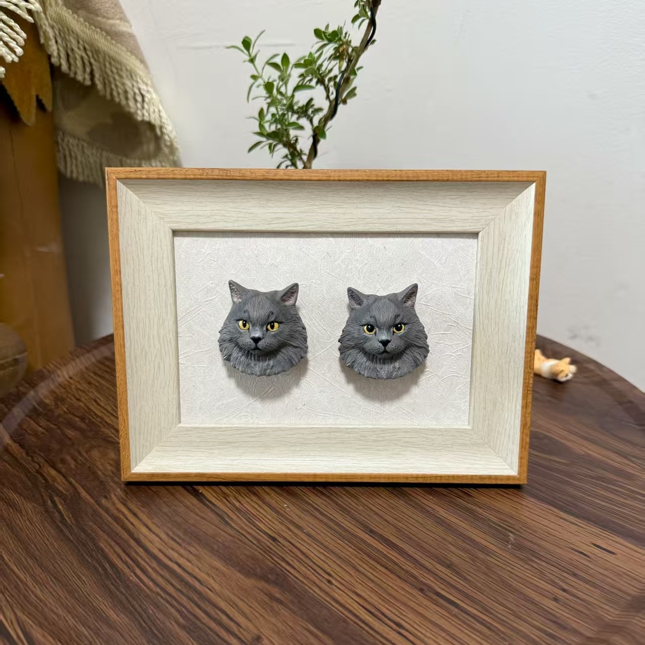 Personalized Plaster Pet Figurine with Magnet - Custom Cat or Dog Memorial Keepsake - Image 15