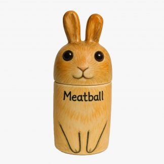 Personalized Bunny Pet Cremation Urn - Handcrafted Ceramic Ashes Jar with Name Customization